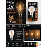 (1 Adet) Heka 10W Günışığı (3000K) E27 Duylu Dim Edilebilir Led Rustik Ampul