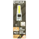 (1 Adet) Heka 2W (14W) 3000K (Sarı Işık) G4 Duylu Dim Edilebilir Led Kapsül Ampul