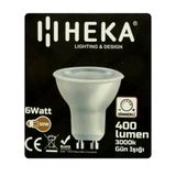 (1 Adet) Heka 6W (50W) 3000K (Sarı Işık) Gu10 Duylu Dim Edilebilir Led Spot Ampul
