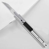 1 Adet Ince Metal Gövdeli Cep Tipi Mini Ince Maket Bıçağı Falçata 9mm