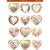 1 Adet Kalp Temalı 12*17 cm Sticker /scrapbook, Bullet Journal, Planlayıcı,defter Için - --