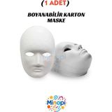 1 Adet, Karton Maske, Boyanabilir, Eğitici Maske Boyama, Etkinlik Ve Hobi Maskesi