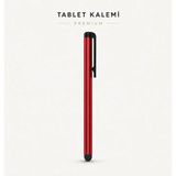 1 Adet Kırmızı Universal Stylus Kalem Ios Android Windows Akıllı Tahta Uyumlu Dokunmatik Ekran Kalem