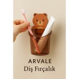 1 Adet Kozmetik Düzenleme Diş Fırçalık Ayı Figürlü