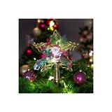 1 Adet Led Işikli Tepe Yildizi Gün Işiği Led Işikli Noel Ağaci Tepe Yildizi 18 Cm Yildiz Altın