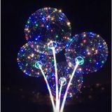 1 Adet Ledli Işıklı Balon. Düğmeli Çubuklu Balon Set