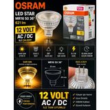 (1 Adet) Ledvance 12V Ac/Dc 6.1W (50W) 2700K (Sarı Işık) Gu5.3 Duylu Led Çanak Ampul