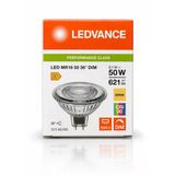 (1 Adet) Ledvance 12V Ac/Dc 6.1W (50W) 3000K (Sarı Işık) Dim Edilebilir Gu5.3 Duylu Led Çanak Ampul Teşhir Vitrin