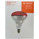 (1 Adet) Ledvance 250W Kızılötesi (İnfrared) Isıtıcılı Hayvan Isıtma Ve Fizik Tedavi Lambası (Kırmızı Işık) E27 (Kalın Duy)