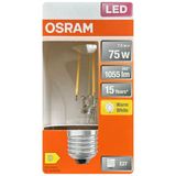 (1 Adet) Ledvance 7,5W Sarı Işık (2700K) E27 Duylu (Kalın Duy) Filament Led Ampul