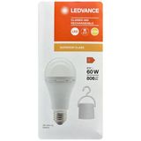 (1 Adet) Ledvance 8W Sarı Işık (2700K) E27 Duylu (Kalın Duy) Şarjlı Ampul