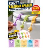 1 Adet Mantar Tasarımlı Klozet Kapağı Kaldırma Aparatı Silikon Hijyenik Tutacak Renkli 24 Cm