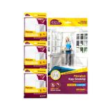 1 Adet Mıknatıslı Kapı Sinekliği 120x210 Cm + 3 Adet Pencere Sinekliği 150 X100 Sineklik Paketi