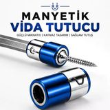 (1 Adet) Mıknatıslı Vida Tutucu Halka 1/4 İnç 6,35 Mm Bits Uç Matkap Tornavida Vidalama Aparatı