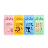 1 Adet Mini Cep Islak Mendil 8'li Paket | Aloe Veralı | Alkol İçermez | Yumuşak Dokulu -KARIŞIK RENK