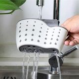 1 Adet Modern Silikon Askılı Mutfak Sepeti, Ayarlanabilir Kayışlı Lavabo Süngerlik, Mutfak ve Banyo