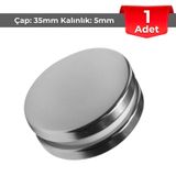 1 Adet Neodyum Mıknatıs Çap: 35mm Kalınlık: 5mm D35x5 Ndfeb Güçlü Mıknatıs Yuvarlak N088