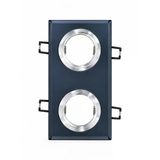 1 Adet Noas Yl65 2610 Hades Led Çerçeveli 4000K Kristal 2 Li Kare Cam Spot Gu10 Duy