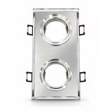 1 Adet Noas Yl65 2630 Zeus Led Çerçeveli 4000K Kristal 2 Li Kare Cam Spot Gu10 Duy