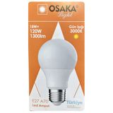 (1 Adet) Osaka 18W (120W) Sarı Işık (3000K) E27 Duylu (Kalın Duy) Led Ampul