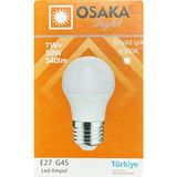 (1 Adet) Osaka 7W (50W) Beyaz Işık E27 Duylu (Kalın Duy) Led Ampul