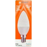 (1 Adet) Osaka 7W (50W) Sarı Işık (3000K) E14 Duylu (İnce Duy) Led Mum Ampul