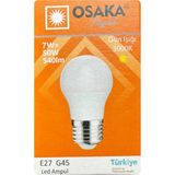 (1 Adet) Osaka 7W (50W) Sarı Işık E27 Duylu (Kalın Duy) Led Mini Ampul