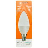 (1 Adet) Osaka 9W (70W) Beyaz Işık (6500K) E14 Duylu (İnce Duy) Led Mum Ampul