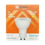 (1 Adet) Osaka 9W (70W) Sarı Işık (3000K) Gu10 Duylu Led Çanak Ampul