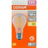 (1 Adet) Osram 6,5W (60W) 2700K (Sarı Işık) Dim Edilebilir E27 Duylu (Kalın Duy) Led Şeffaf Ampul