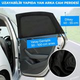 1 adet Paket Araba Yan Cam Perdesi, Oto Perde, Otomobil Yan Cam Güneşliği Sineklik, Araç İçi Arka Cam Güneşlik, Anne Bebek Emzirme Perdesi
