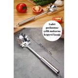 1 Adet Paslanmaz Çelik Makarna Kaşığı Çatalı Spagetti Noodle Kaşığı Spatula 29 Cm