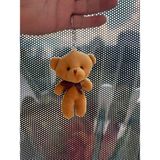 1 Adet Peluş Ayıcık Anahtarlık Çanta Süsü Çanta Charm - Kahverengi
