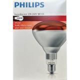(1 Adet) Philips 250W Kızılötesi (İnfrared) Isıtıcılı Hayvan Isıtma Ve Fizik Tedavi Lambası (Kırmızı Işık) E27 (Kalın Duy)