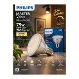 (1 Adet) Philips 9.5W 3000K Sarı Işık E27 Duylu 760 Lümen Dim Edilebilir Par30 Ampul