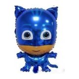 1 Adet Pijamaskeliler Kedi Çocuk Folyo Balon Pija Masks Uçan Balon
