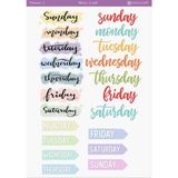1 Adet Planlayıcı Temalı Sticker – 12X17 cm | Scrapbook, Bullet Journal, Planlayıcı ve Ajanda Için Özel Tasarım