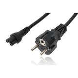 1 adet Power Cable Güç Kablosu Güç Kablosu 1m 3 pin Kutuplu Dell HP Lenovo Asus Acer Laptop Şarj Cihazı TV Yazıcı Projektör Ekran Koruyucu Kontak Şarj Kablosu Yonca Yaprağı Fiş