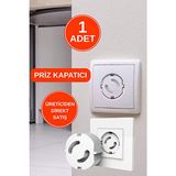 1 Adet Priz Kapağı, Priz Koruyucu - Beyaz