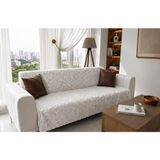 1 Adet Royam Tay Tüyü Kaymaz Koltuk Kanepe Çekyat Örtüsü 170 x 210 - 170 x 210 cm - Krem