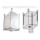 1 Adet Sanayi Tipi Big Bag Büyük Grit Çuval 90x90x120 CM Alt Bacalı Tahliyeli