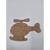 1 Adet Sevimli Helikopter Ahşap Boyama Okul Diy Etkinlik Aktivite Sanat 15 cm x 11 cm