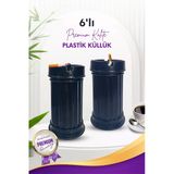 1 Adet Siyah Çizgili Dekoratif Plastik Kokusuz Yanmaz Küllük Kül Tablası