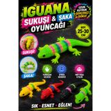 1 ADET SQUISHY SUKUŞİ IGUANA KERTENKELE YUMUŞAK OYUNCAK STRES OYUNCAĞI ŞAKA OYUNCAĞI