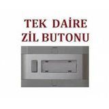 (1 Adet) Tekli Alüminyum Sıva Üstü Zil Butonu-1'li Zil Butonu