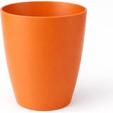 (1 Adet) Turuncu Kırılmaz Plastik Dekoratif Saksı 15CM Orkide Çiçek Bitki Için Kırılmaz Bal - Çok Renkli