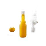 1 Adet Uzun Şeffaf Cam Sürahi Limonata, Süt, Ayran, Su ve Meşrubat Şişesi Sızdırmaz Kapaklı Şişe, Beyaz