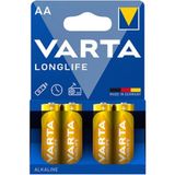 1 Adet Varta Longlife Aa Kalem Pil 4'lü Paket (Alkalin)