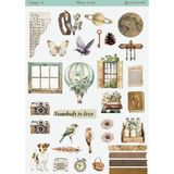 1 Adet Vintage Temalı 12*17 cm Sticker/scrapbook, Bullet Journal, Planlayıcı, Ajanda, Defter Için