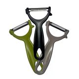1 Adet Y Tipi Sebze Soyacağı Paslanmaz Çelik Bıçaklı Meyve Sebze Soyucu – Ergonomik Saplı Patates Havuç Salatalık Soyacağı, Renk Karış�